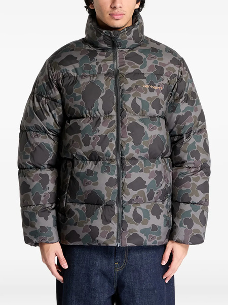  Carhartt Wip Giacca Con Stampa Camouflage - Grigio 