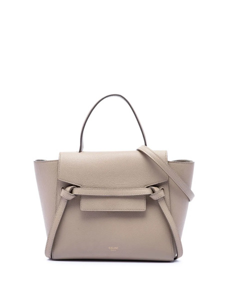  Celine Pre-owned Borsa A Tracolla Belt Bag Nano In Pelle Di Vitello Pieno Fiore 2018-2026 - Toni Neutri 