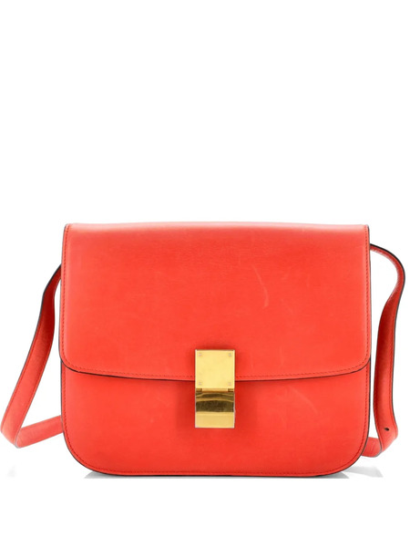  Celine Pre-owned Borsa A Tracolla Classic Box Media In Pelle Liscia - Rosso 