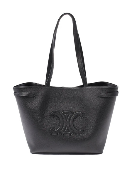  Celine Pre-owned Borsa Tote Triomphe Cabas Anais Media In Pelle Di Vitello Pieno Fiore 2021-2025 - Nero 
