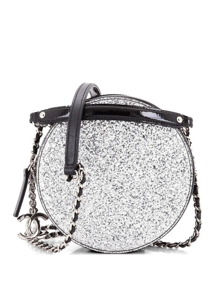  Chanel Pre-owned Borsa A Tracolla Evening On The Moon Glittered Pvc Con Tracolla E Motivo A Giorno - Nero 