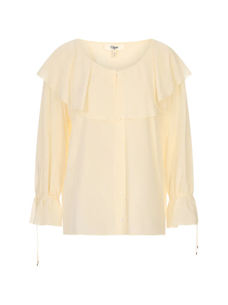  Chloé Blusa Con Ruches - Toni Neutri 