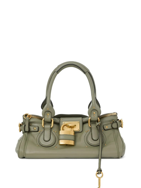  Chloé Borsa Tote Paddington In Pelle - Verde 