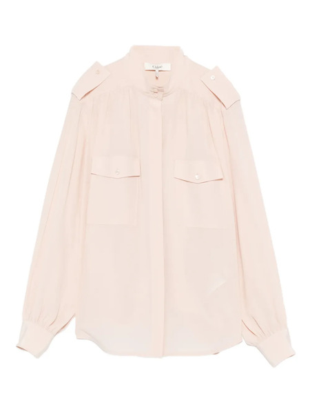  Chloé Camicia In Seta - Rosa 