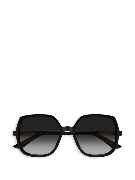  Chloé Eyewear Occhiali Da Sole Geometrici Oversize - Nero 