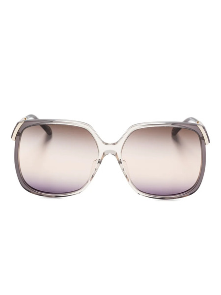  Chloé Eyewear Occhiali Da Sole Squadrati - Nero 