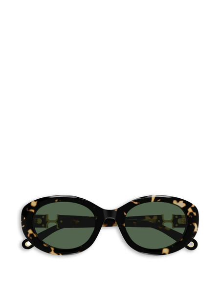  Chloé Eyewear Occhiali Da Sole Tondi - Marrone 
