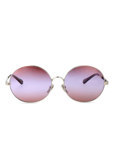  Chloé Eyewear Occhiali Da Sole Tondi - Oro 