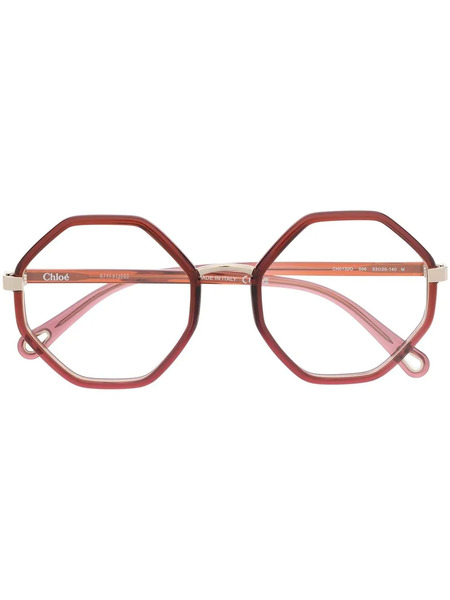  Chloé Eyewear Occhiali Esagonali - Marrone 