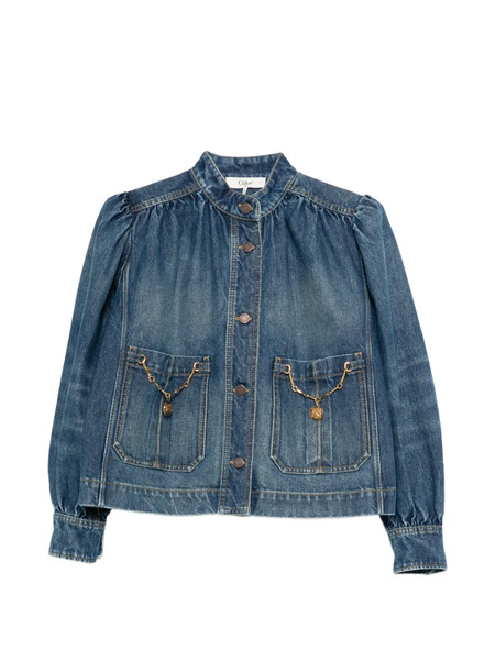  Chloé Giacca Con Tasche - Blu 