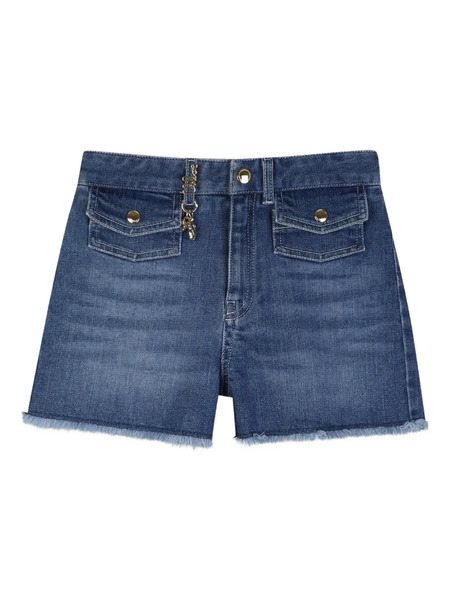  Chloé Kids Shorts Con Tasche - Blu 