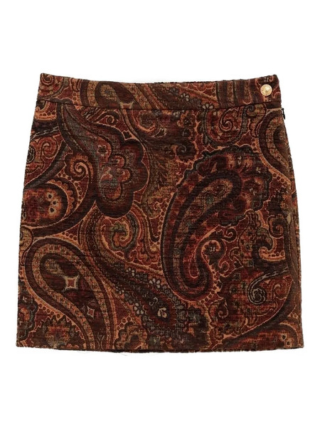  Chloé Minigonna Con Stampa Paisley - Rosso 