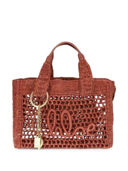  Chloé Small Summer Banana East-west Tote Bag - Marrone 