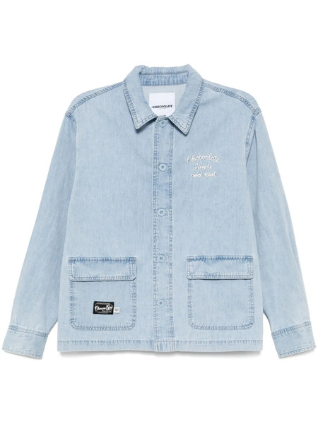  Chocoolate Camicia Con Ricamo - Blu 