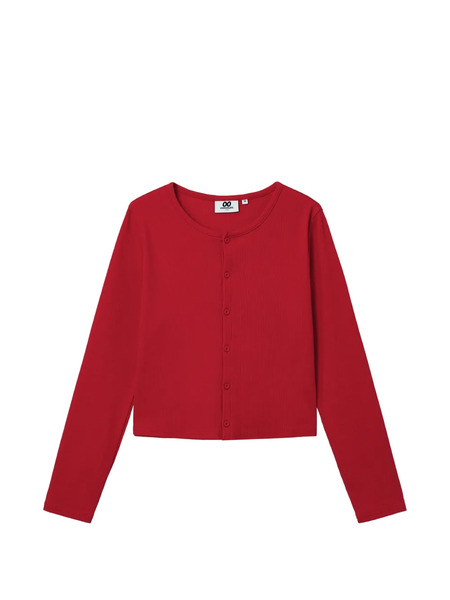  Chocoolate Cardigan Con Bottoni - Rosso 