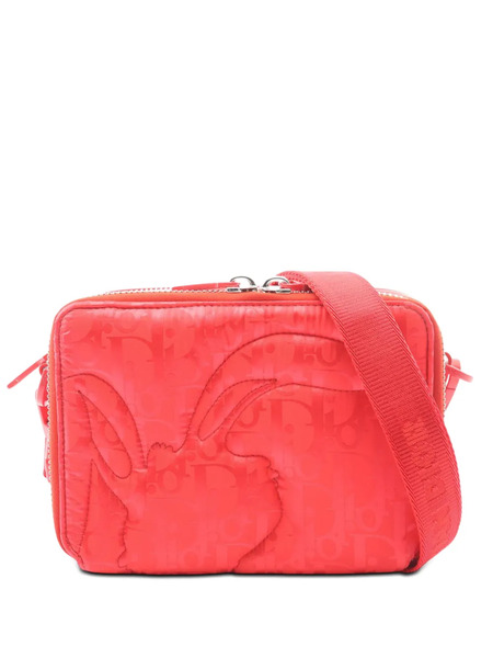  Christian Dior Pre-owned Borsa A Tracolla Erl Oblique Mirage Technical Fabric Double Zip 2010-2026 - Rosso 