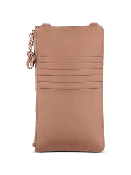  Christian Dior Pre-owned Portafoglio Piccolo In Pelle Di Agnello Matelassé Con Motivo Cannage - Toni Neutri 