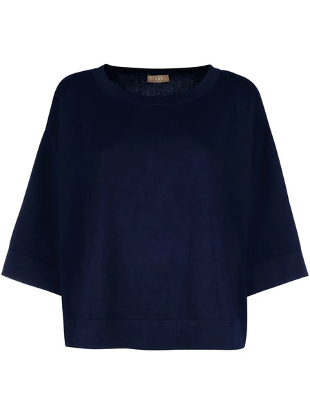  Clouds T-shirt Oversize - Blu 