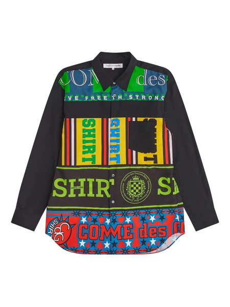  Comme Des Garçons Shirt Camicia Con Stampa - Nero 