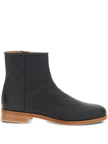  Common Projects Stivali In Pelle Con Zip - Nero 