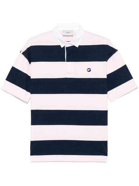  Coperni Polo A Righe In Cotone - Rosa 