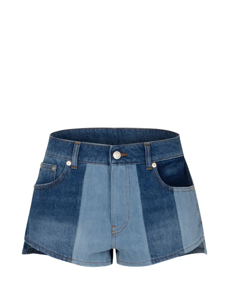  Coperni Shorts Denim Con Design Patchwork - Blu 