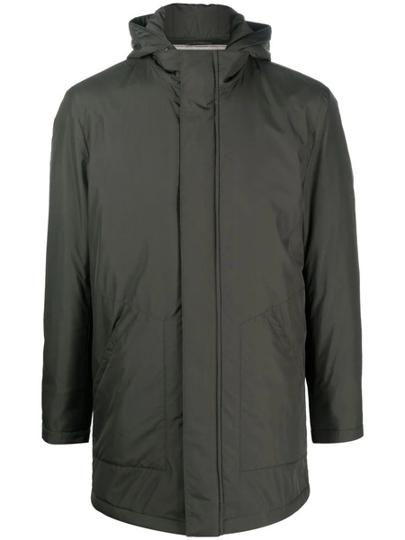  Corneliani Cappotto Con Cappuccio - Verde 