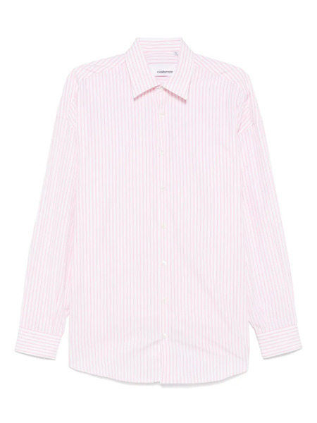  Costumein Camicia A Righe Verticali - Rosa 
