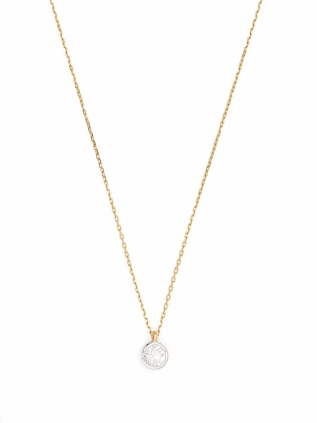  Courbet Collana Origine In Oro Giallo Riciclato 18 Carati Con Diamanti Da Laboratorio E Montatura A Castone 