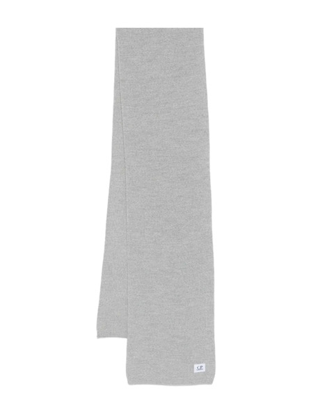  C.p. Company Sciarpa Con Applicazione Logo - Grigio 