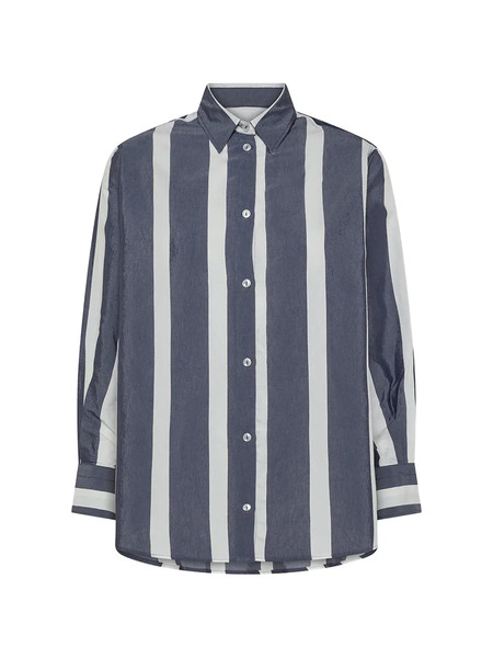  Cruna Camicia A Righe Yvonne - Blu 