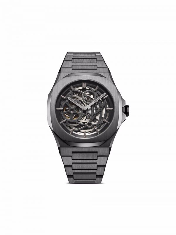  D1 Milano bracciale Skeleton 41,5mm - Grigio 