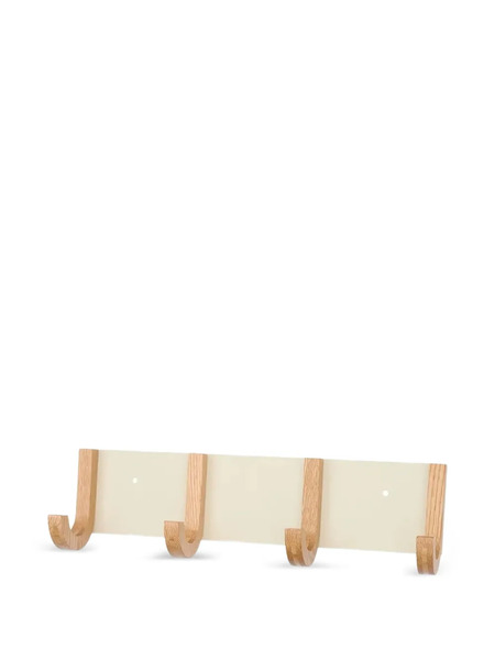  Design Letters Appendiabiti Jay Rack 4 In Legno Di Quercia (43cm) - Bianco 