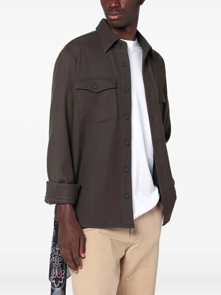  Destin Camicia Con Taschino - Marrone 
