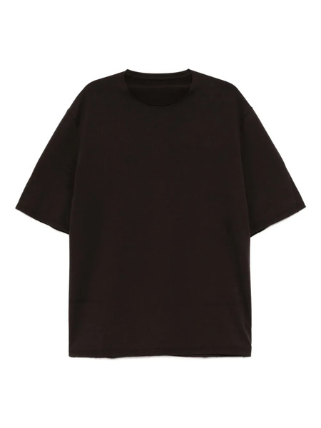  Devoa T-shirt In Cotone - Marrone 