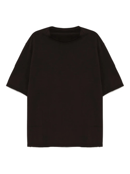  Devoa T-shirt In Cotone - Marrone 