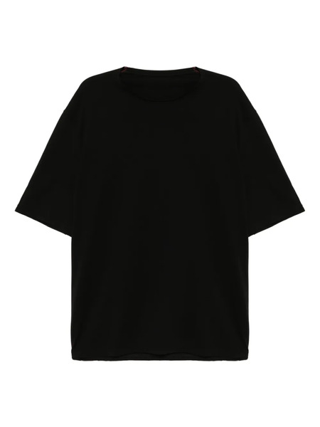  Devoa T-shirt In Cotone - Nero 
