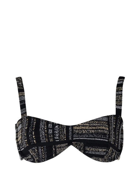  Devon Ivy Bikini Top - Nero 