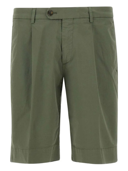  Devore Bermuda Con Pieghe - Verde 