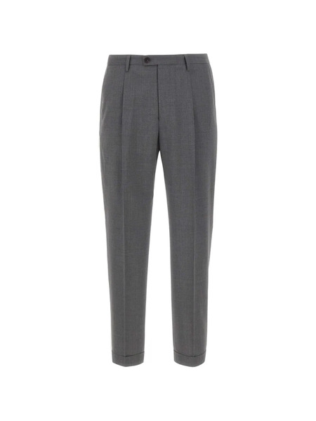  Devore Pantaloni Con Pieghe - Grigio 