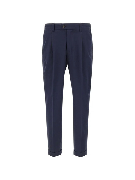 Devore Pantaloni Plissé - Blu 