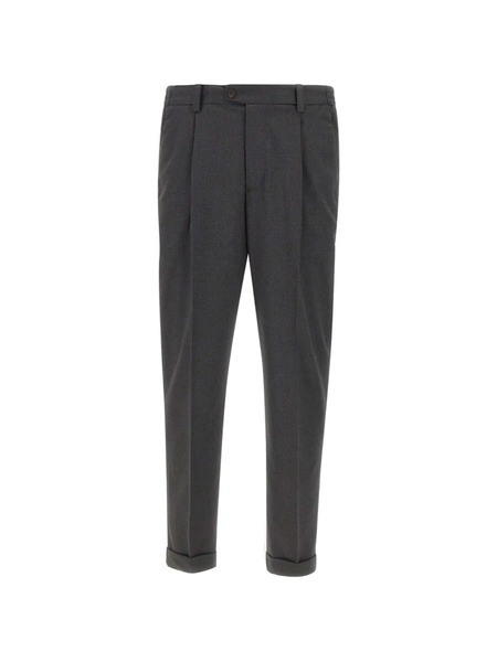  Devore Pantaloni Plissé - Grigio 
