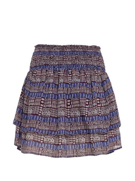  Devotion Minigonna Con Ruches - Blu 