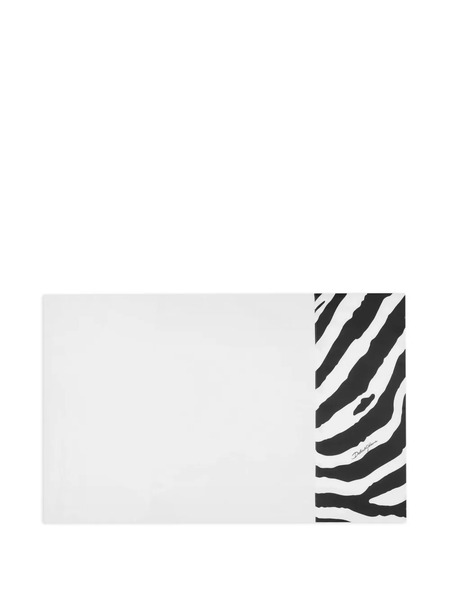  Dolce & Gabbana Federe Con Stampa Animalier (2 Pezzi) - Bianco 
