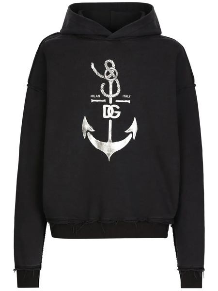  Dolce & Gabbana Felpa Con Cappuccio - Nero 
