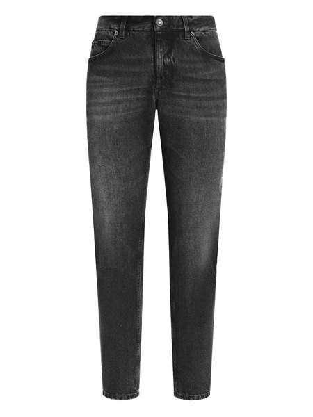  Dolce & Gabbana Jeans Con Placca Logo - Grigio 