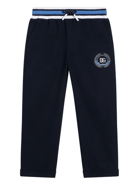  Dolce & Gabbana Kids Pantaloni Con Logo - Blu 