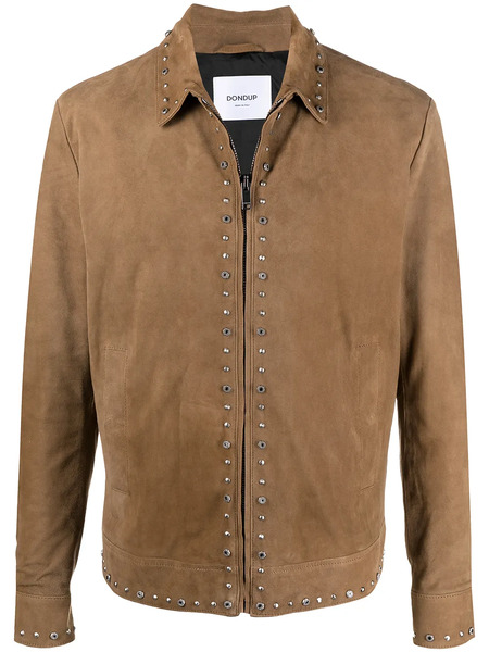  Dondup Bomber Con Borchie - Marrone 