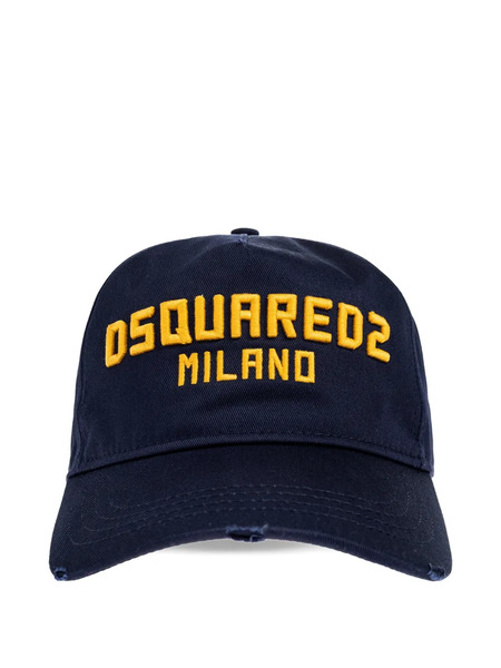  Dsquared2 Cappello Da Baseball Con Ricamo - Blu 