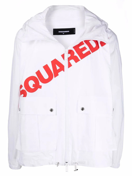  Dsquared2 Felpa Con Stampa - Bianco 